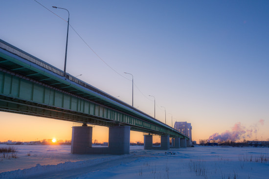 Краснофлотский мост в Архангельске